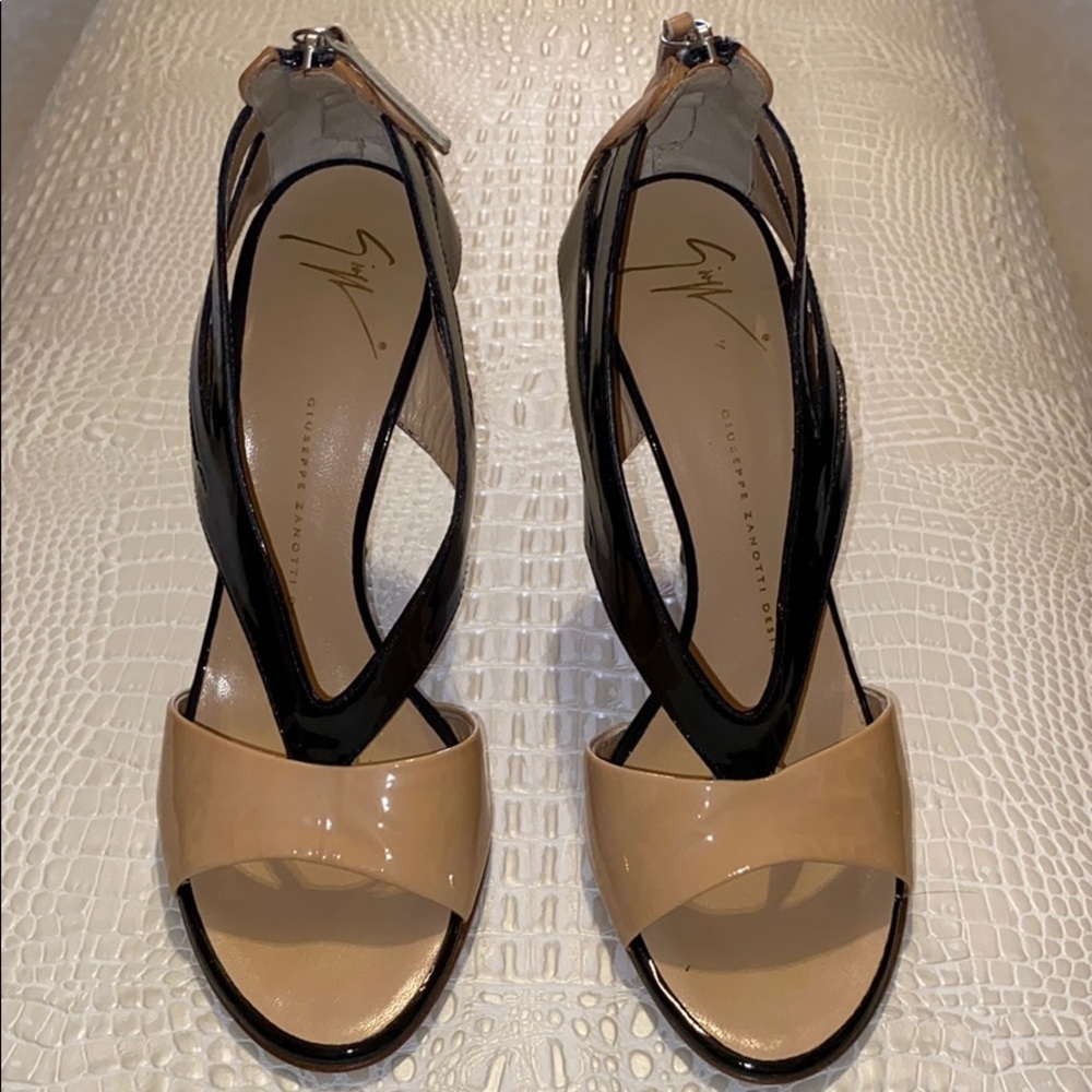 Giuseppe zanotti patent leather heels